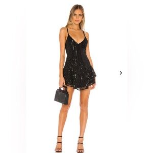 Lovers and friends Tricia dress black sequins mini dress